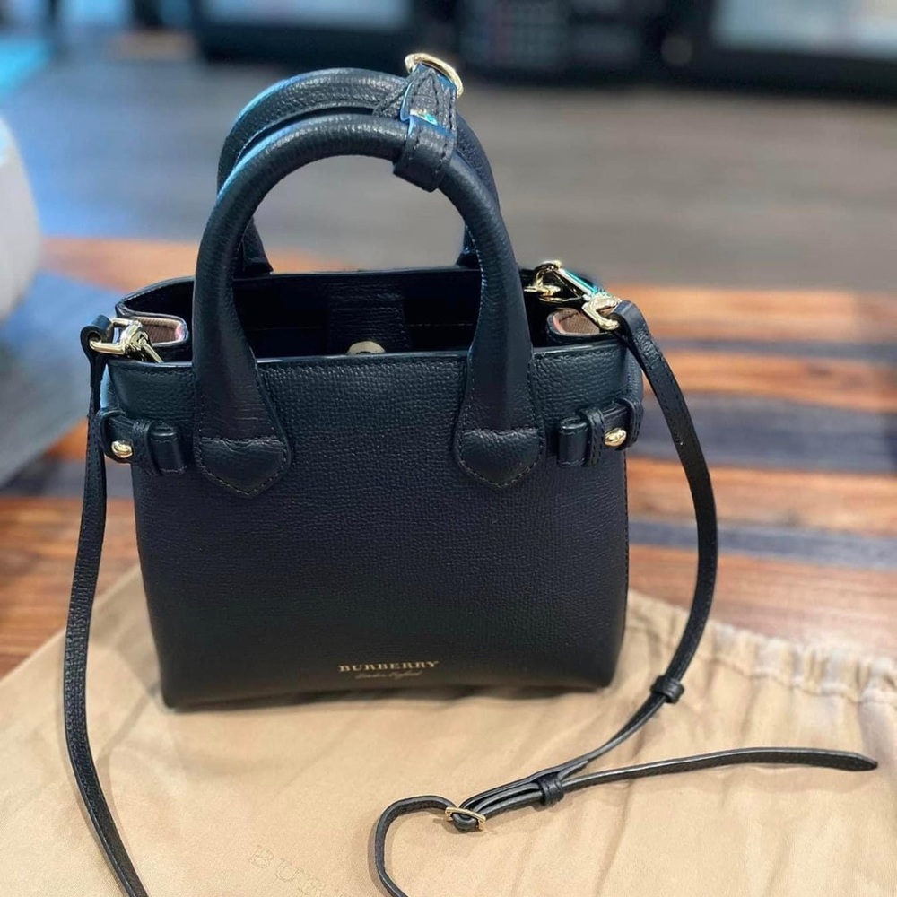 AUTHENTIC Burberry Mini Leather Banner Cross Body Bag